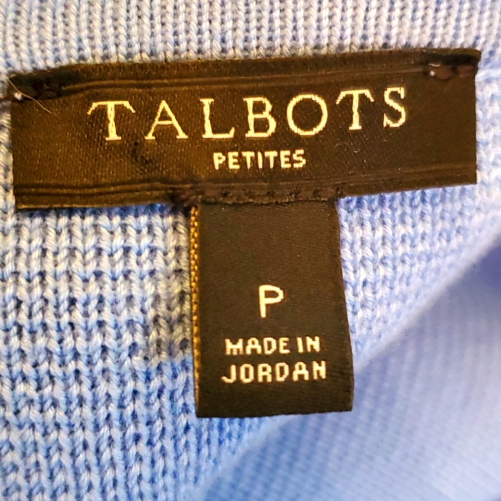 NWOT Talbots Ruffled Zip-Up Cardigan - Picture 4 of 9